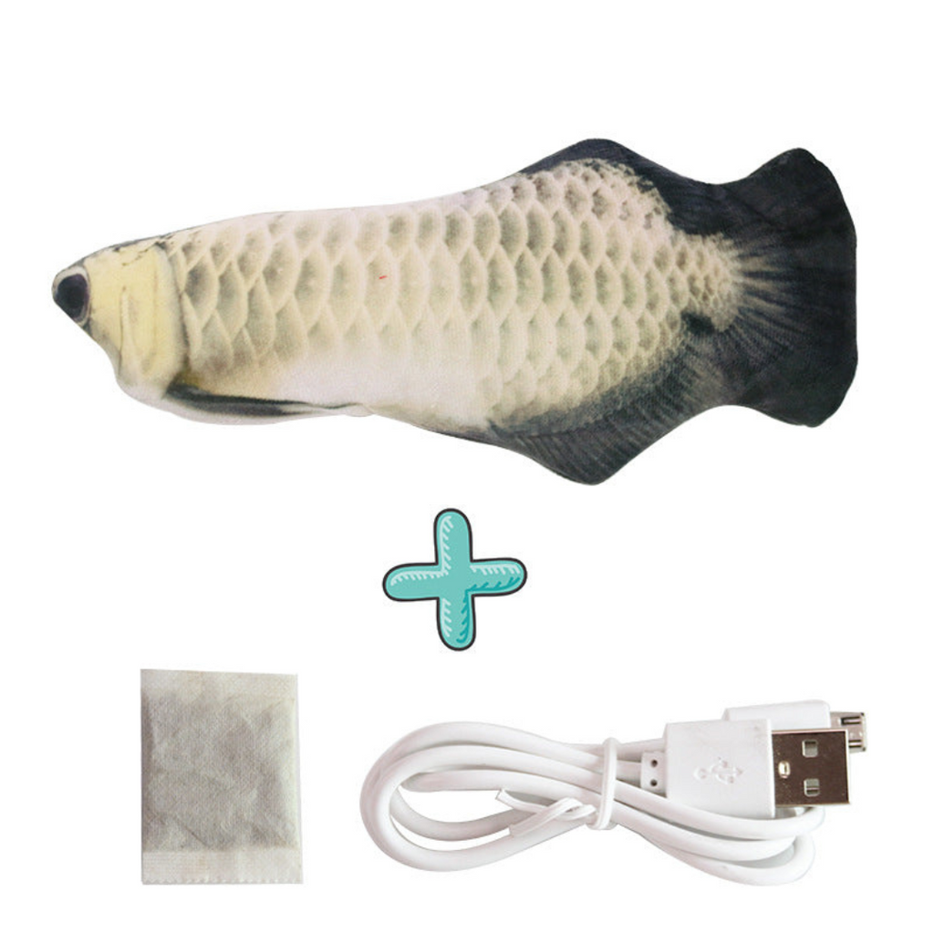 Interactive Wriggly Fish Dog Toy – Motion-Activated, Rechargeable Pet Toy