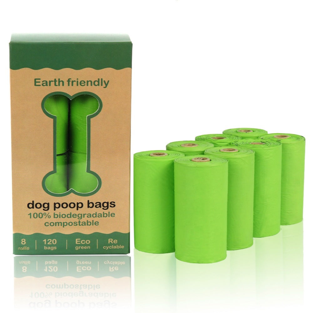 120 Biodegradable Poop Bags with Clip-On Dispenser for Dogs