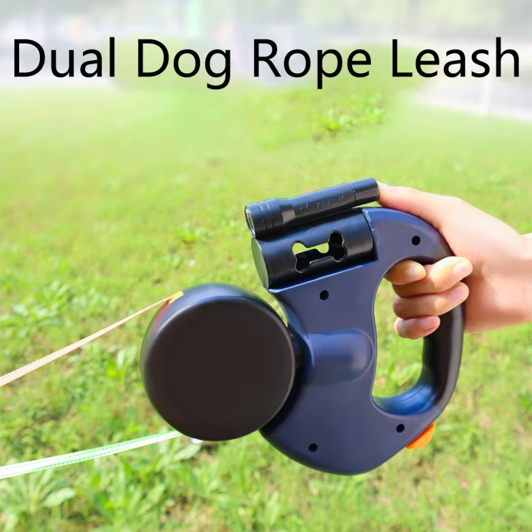 Tangle-Free Dual Dog Leash — Walk Two Dogs Effortlessly