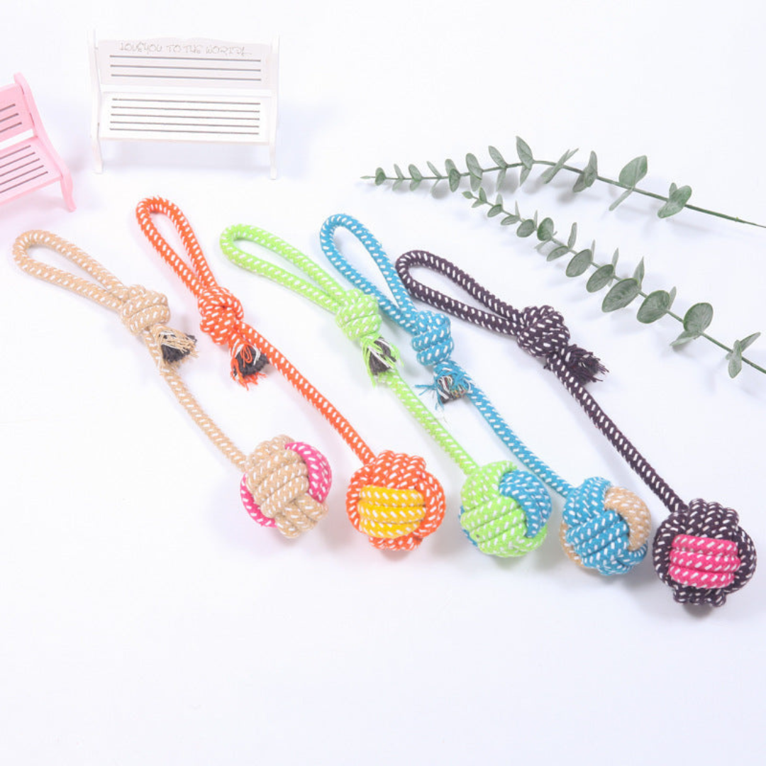 Durable Dog Chew & Tug Toy Set — Cotton Rope Duck Toy for Teething, Dental Health & Fun