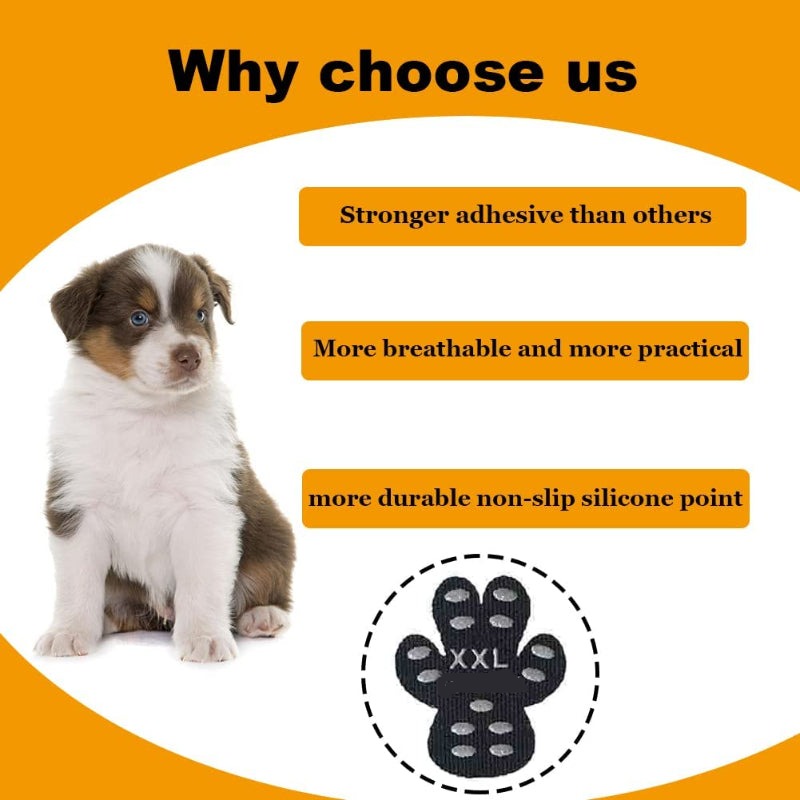 Dog Paw Protectors – Disposable Anti-Slip Booties with Self-Adhesive Grip