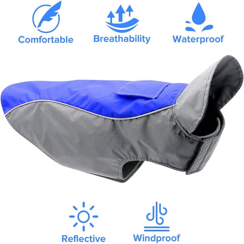 Dog Raincoat – Lightweight Waterproof & High-Visibility Jacket for Small, Medium & Large Dogs