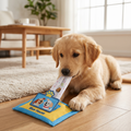 Durable Wet Wipe Snuffle Toy for Dogs – Squeaky Nosework Puzzle with Hidden Treat Pockets