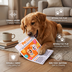 Durable Crinkle Newspaper Dog Toy – Interactive Chew Toy with Satisfying Rustle Sound