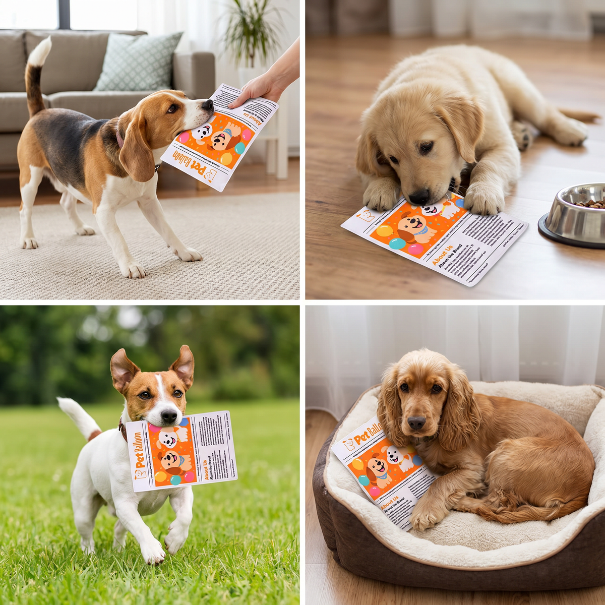 Durable Crinkle Newspaper Dog Toy – Interactive Chew Toy with Satisfying Rustle Sound