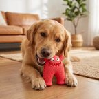 Durable Dog Dental Chew Toy – Plaque-Scraping Monster Chew in Red or Blue