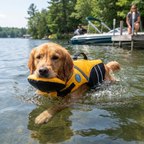 Dog Safety Swim Vest with Rescue Handle – Bright, Adjustable, Buoyant