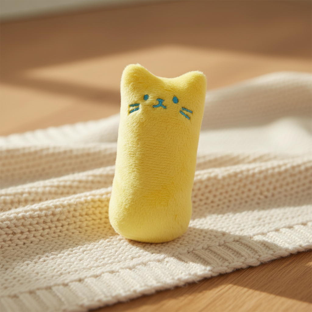 Adorable Cartoon Catnip Toy – Soft Plush Chew & Play Toy for Cats
