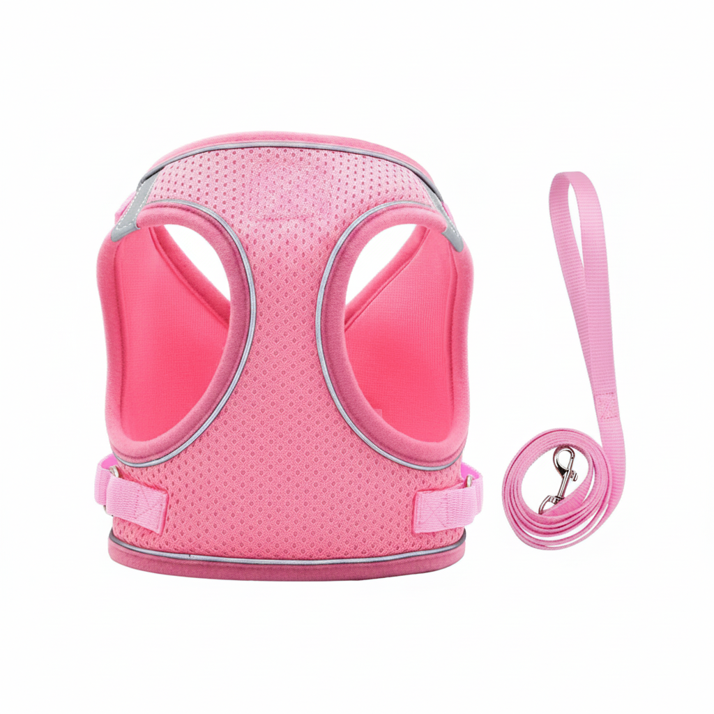 Adjustable Pet Harness & Leash Set for Small Dogs and Puppies