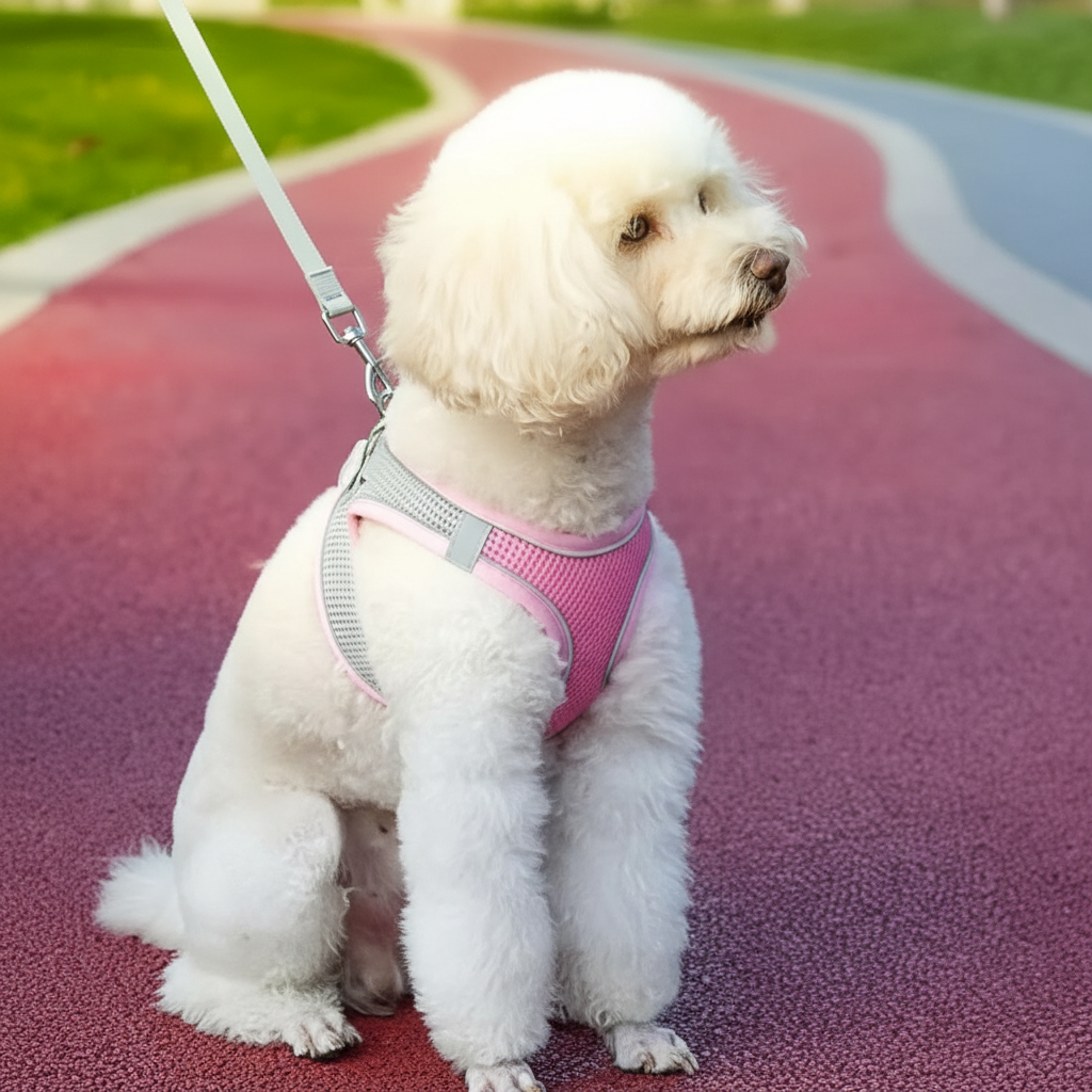 Soft Mesh Adjustable Pet Harness for Small Dogs & Cats