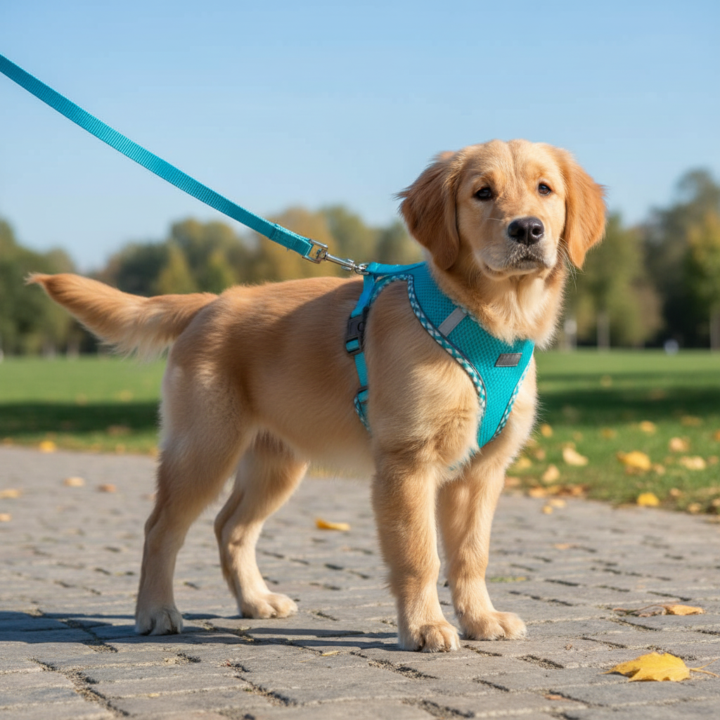 Breathable Mesh Dog & Cat Vest Harness – Reflective, Lightweight, No-Pull Walking Harness