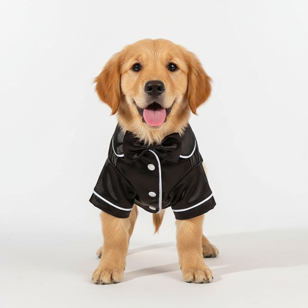 Glossy Pet Pajama Costume Outfit for Small Dogs & Cats