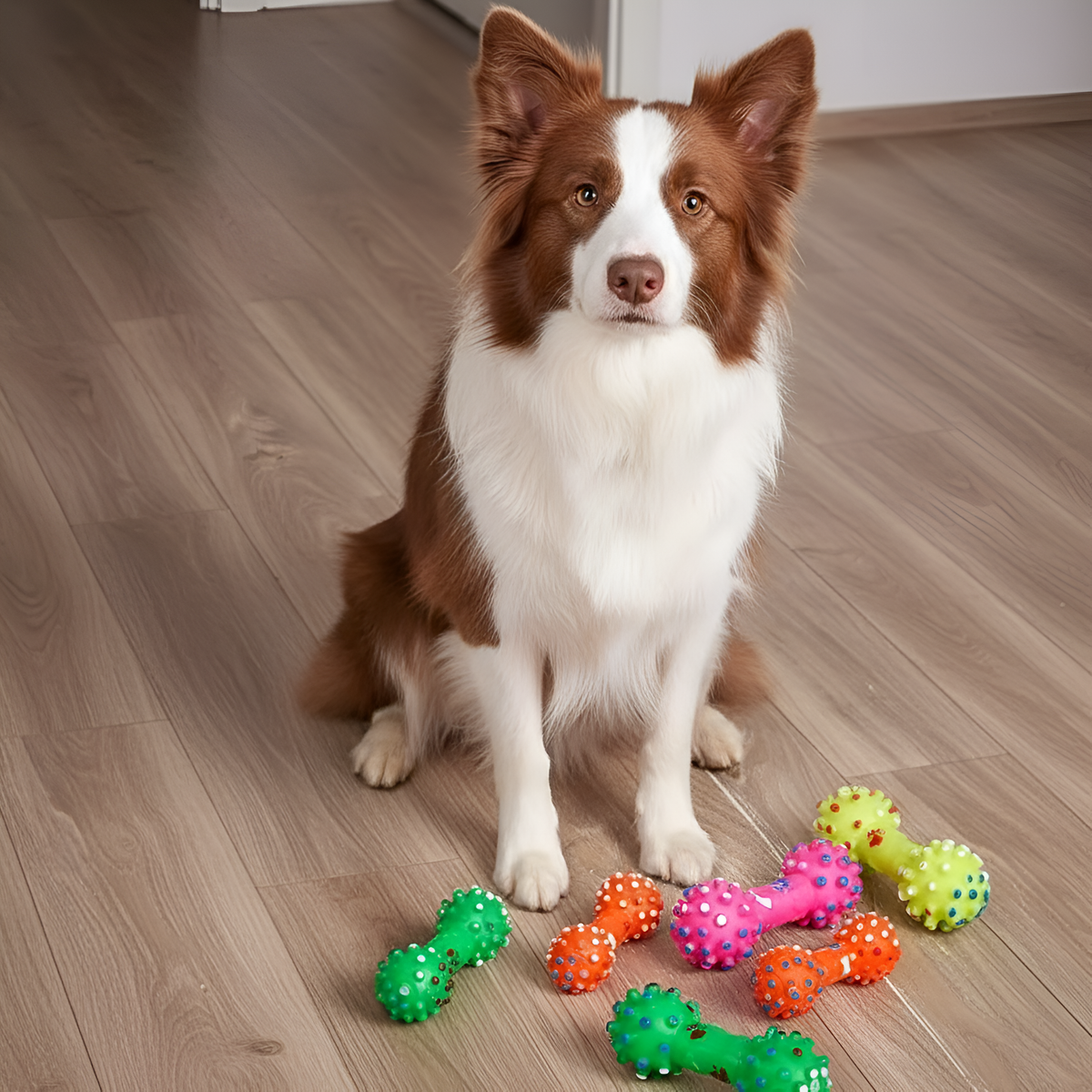 Interactive Squeaky Chew Toys for Dogs – Fun, Durable & Small-Dog Friendly