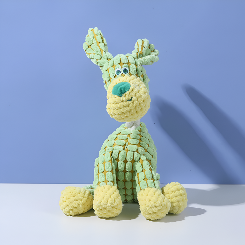 Soft Plush Dog Toy with Squeaker – Chew Toy & Interactive Play Buddy for Puppies & Dogs