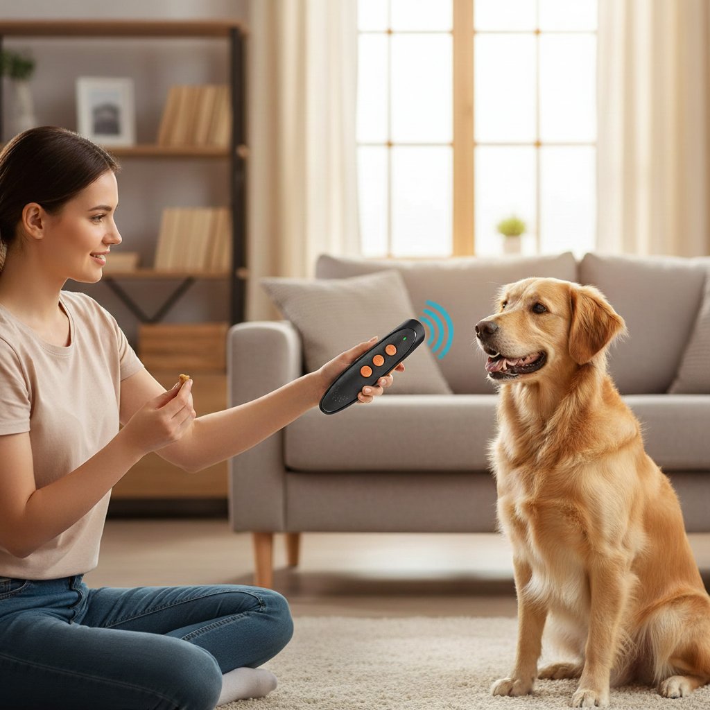 Dog Barking Deterrent Device – Ultrasonic Soundwave Trainer for Calm, Quiet Behavior