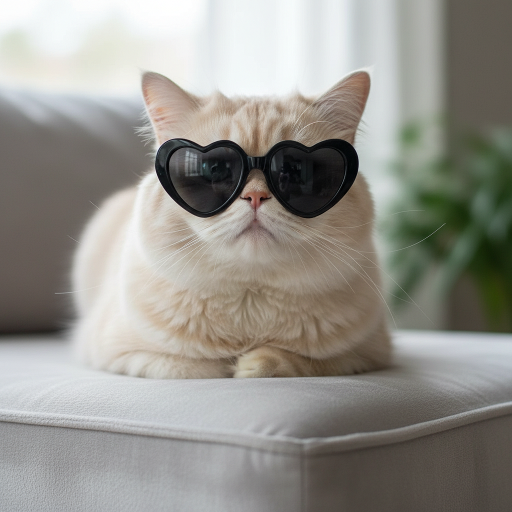 Adorable & Fashionable Cat & Dog Sunglasses – Pet Photo Props for Fun Photos