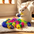 Interactive Spring Cat Toy Set – Bouncy Spiral Toys for Indoor Play & Exercise