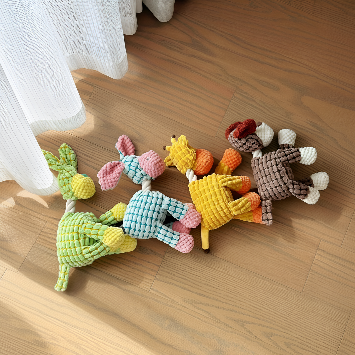 Soft Plush Dog Toy with Squeaker – Chew Toy & Interactive Play Buddy for Puppies & Dogs