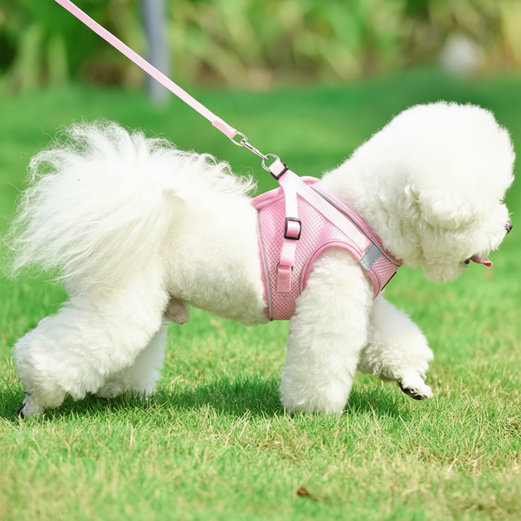 Adjustable Pet Harness & Leash Set for Small Dogs and Puppies