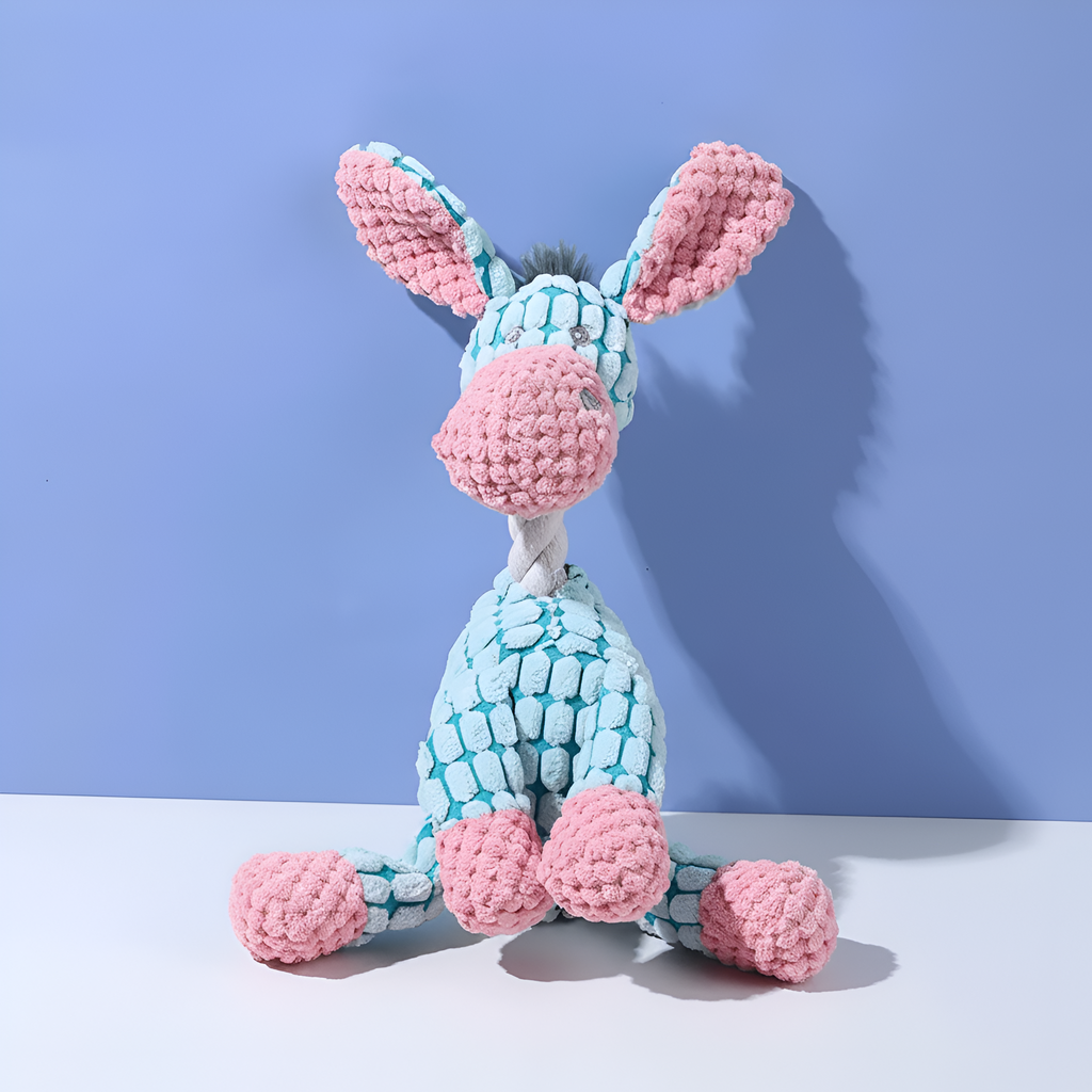 Soft Plush Dog Toy with Squeaker – Chew Toy & Interactive Play Buddy for Puppies & Dogs