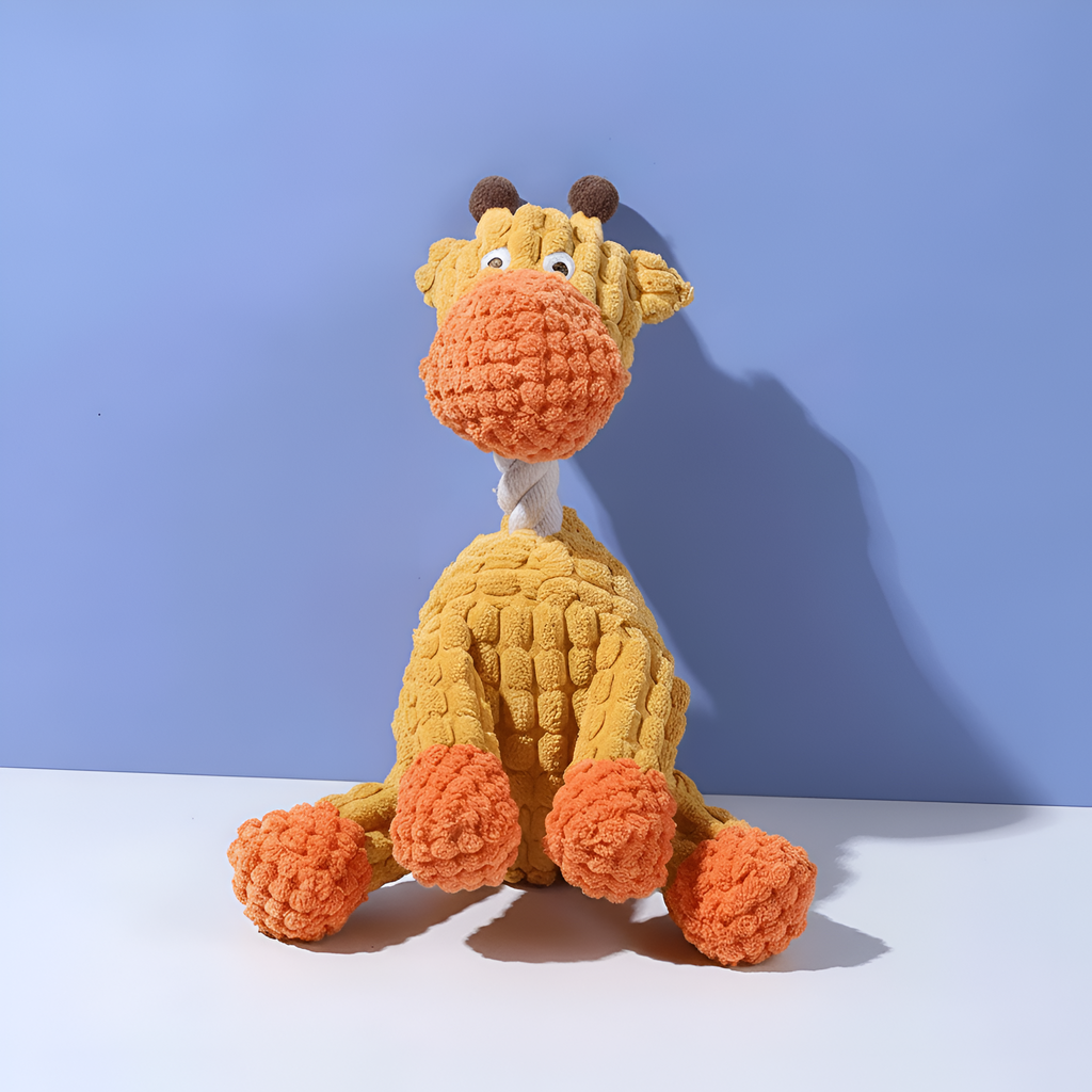 Soft Plush Dog Toy with Squeaker – Chew Toy & Interactive Play Buddy for Puppies & Dogs