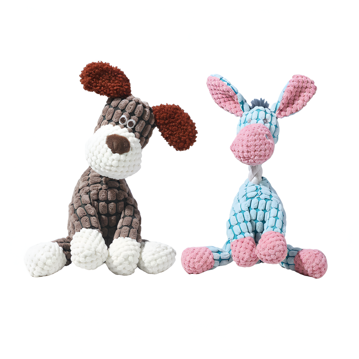 Soft Plush Dog Toy with Squeaker – Chew Toy & Interactive Play Buddy for Puppies & Dogs