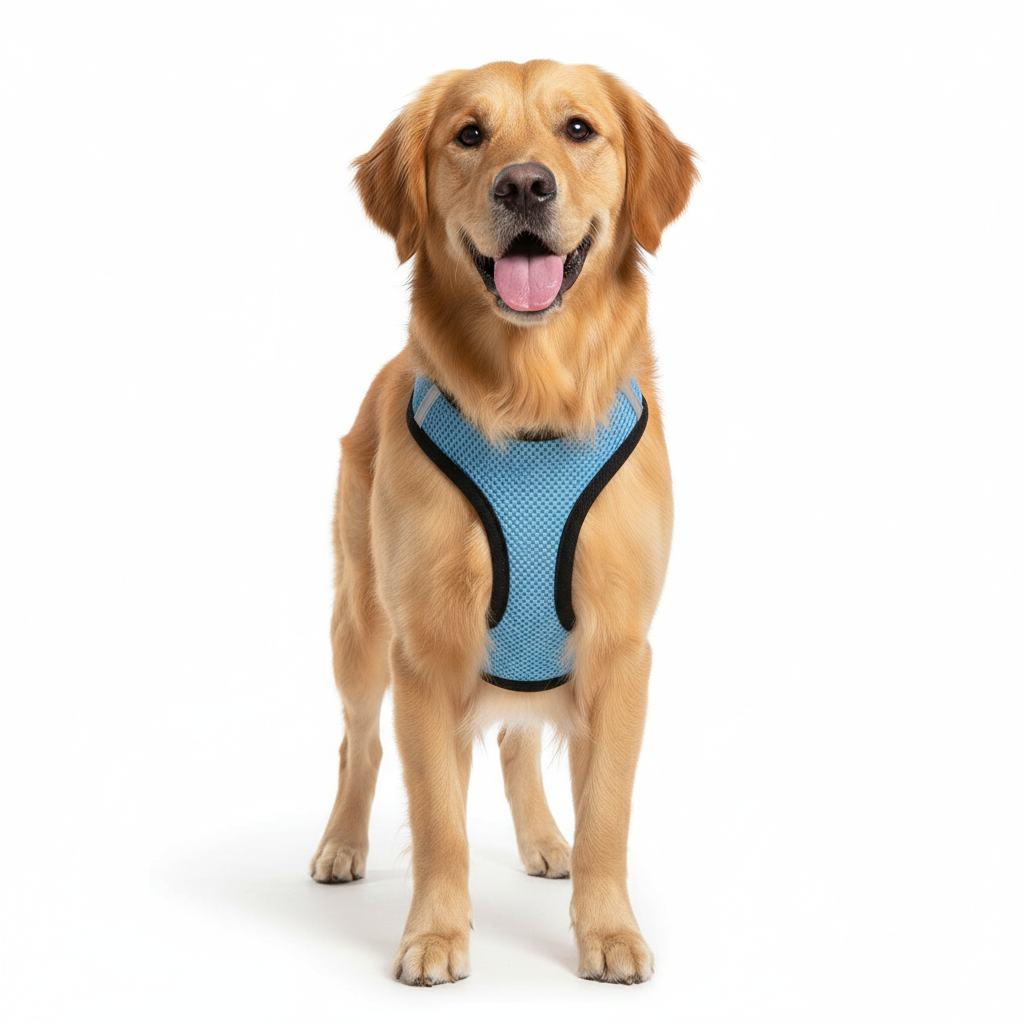 Step-In Air Mesh Dog Harness – Lightweight, Breathable & Reflective Pet Walking Harness