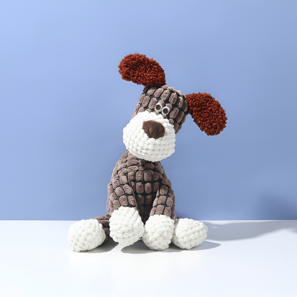 Soft Plush Dog Toy with Squeaker – Chew Toy & Interactive Play Buddy for Puppies & Dogs