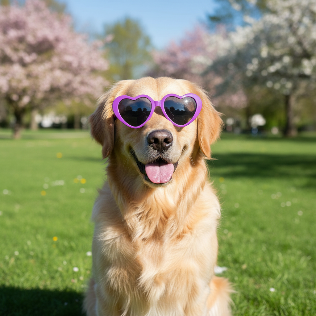 Adorable & Fashionable Cat & Dog Sunglasses – Pet Photo Props for Fun Photos