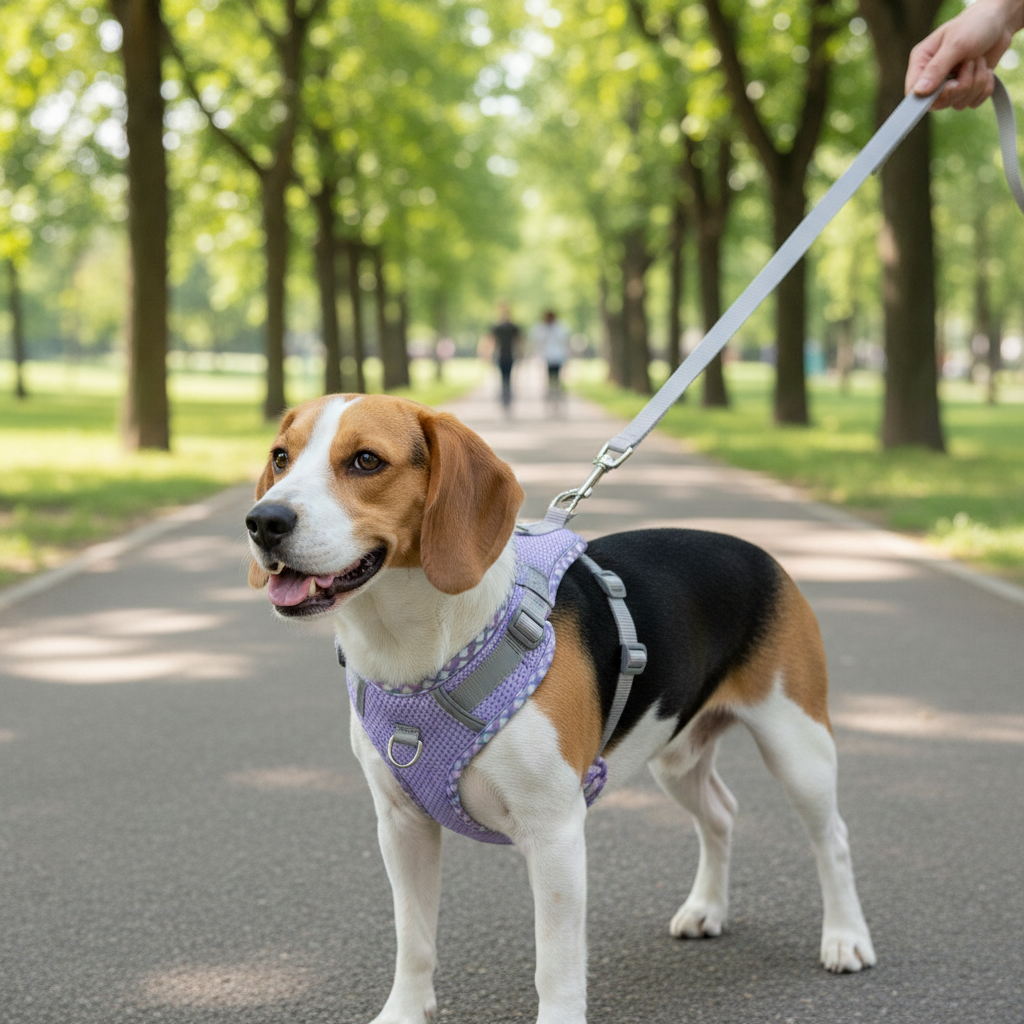 Breathable Mesh Dog & Cat Vest Harness – Reflective, Lightweight, No-Pull Walking Harness
