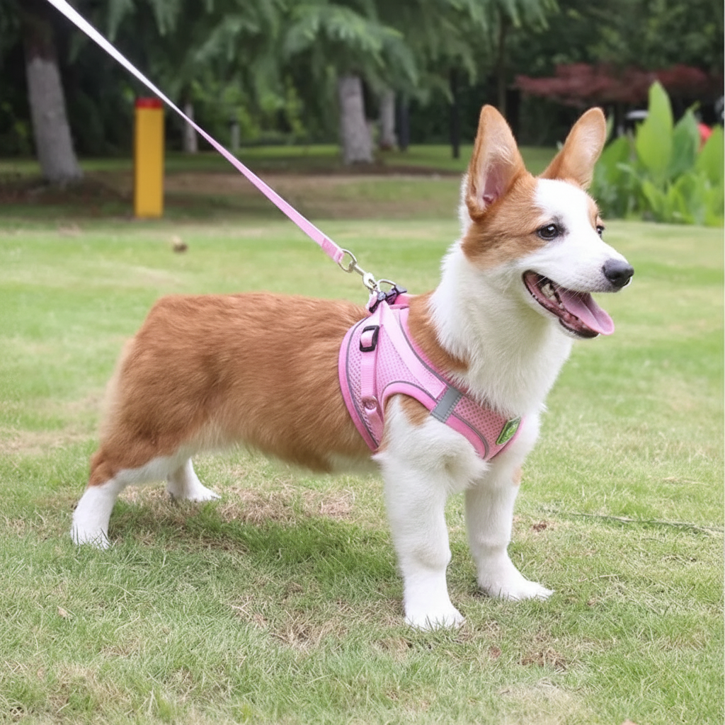 Adjustable Pet Harness & Leash Set for Small Dogs and Puppies