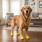 Pack of 4 Adjustable Dog Shoes — Lightweight Clog-Style Paw Protection for Walks & Outdoor Adventures