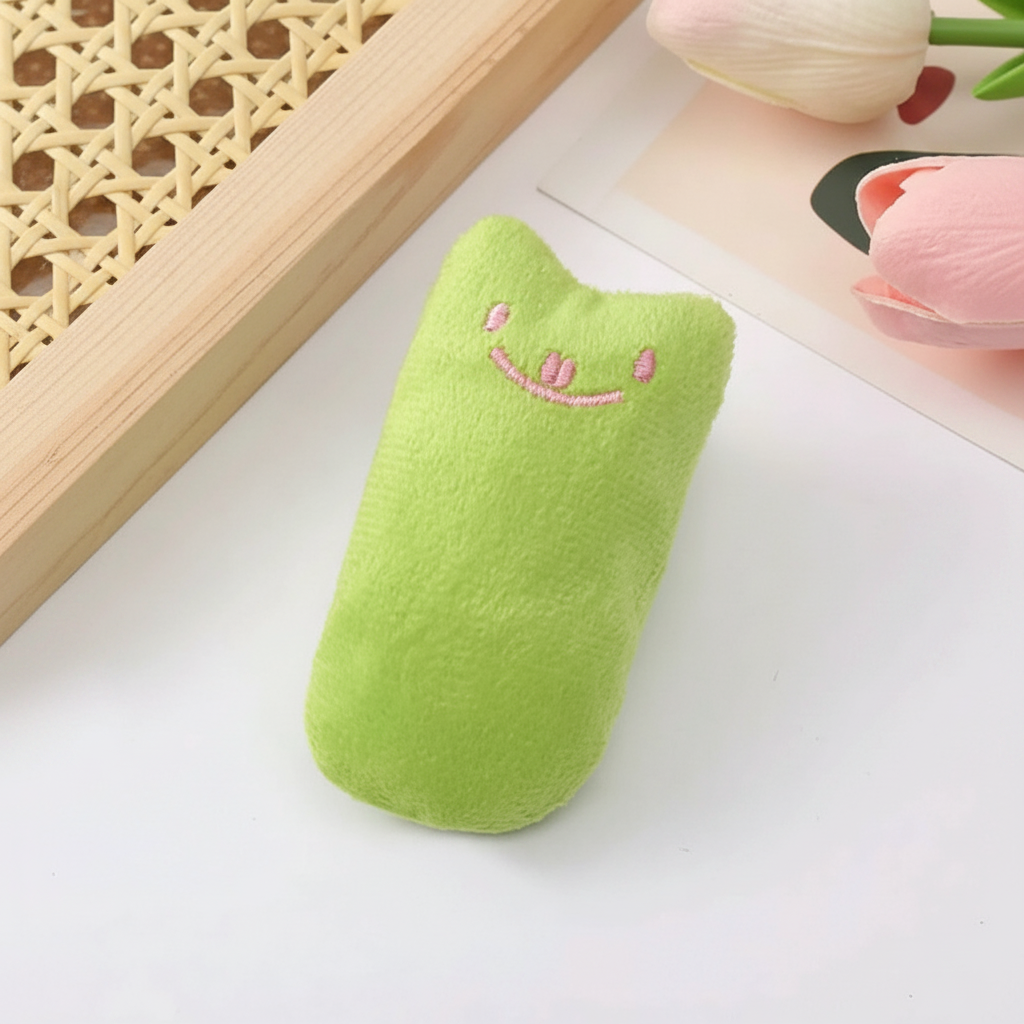 Adorable Cartoon Catnip Toy – Soft Plush Chew & Play Toy for Cats