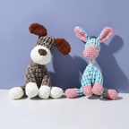Soft Plush Dog Toy with Squeaker – Chew Toy & Interactive Play Buddy for Puppies & Dogs