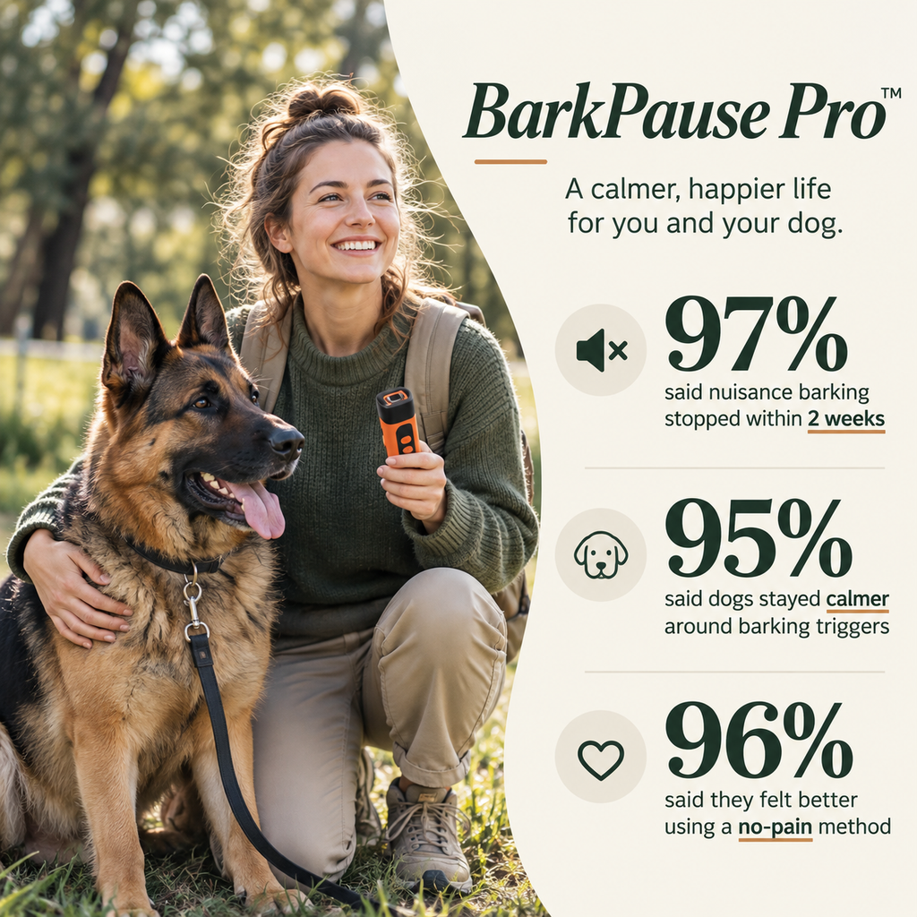 BarkPause Pro™ - Ultrasonic Dog Bark Deterrent