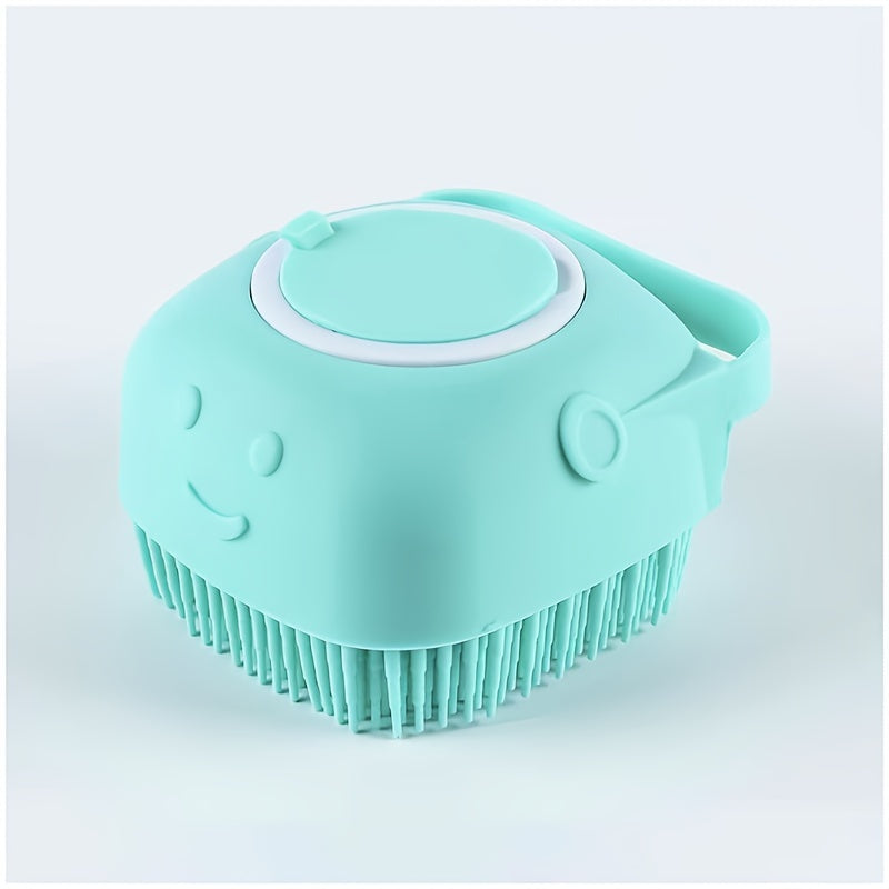Pet Bath Brush with Built-In Shampoo Dispenser