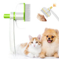 Pet Hair Comb for Dogs & Cats — Deshedding Grooming Tool with Easy-Clean Lever