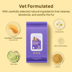 Waterless Pet Grooming Gloves – No-Rinse, Aloe & Oat Infused