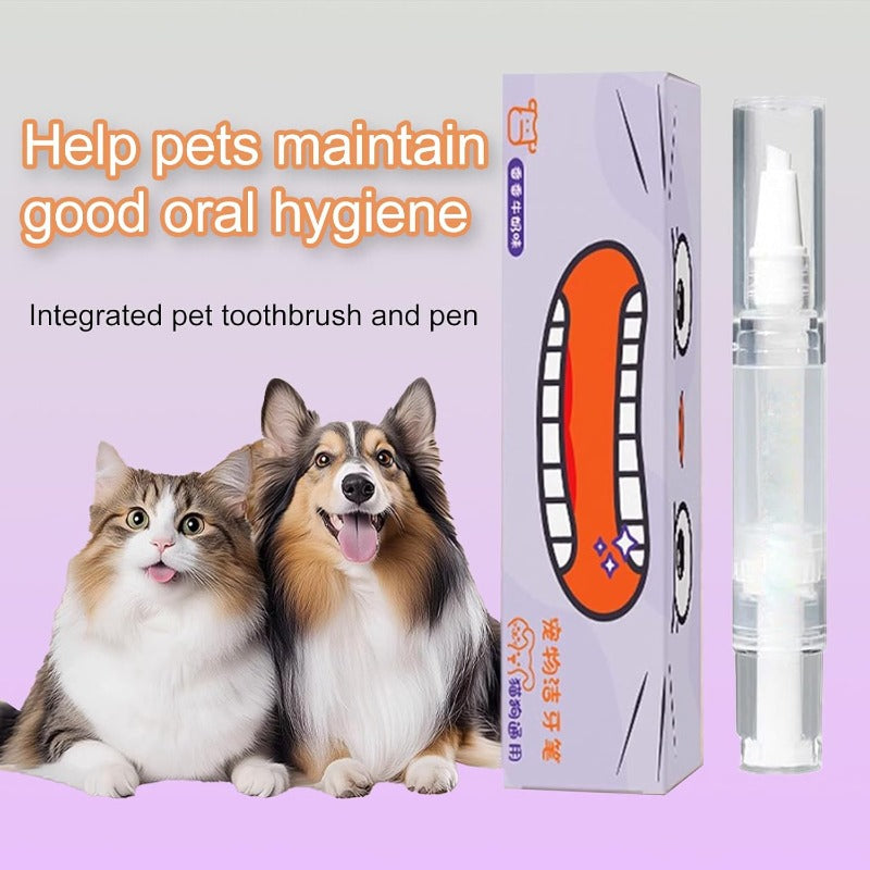 Pet Dental Cleaning Pen – Gentle Plaque & Tartar Remover for Dogs & Cats