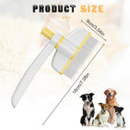 Pet Hair Comb for Dogs & Cats — Deshedding Grooming Tool with Easy-Clean Lever