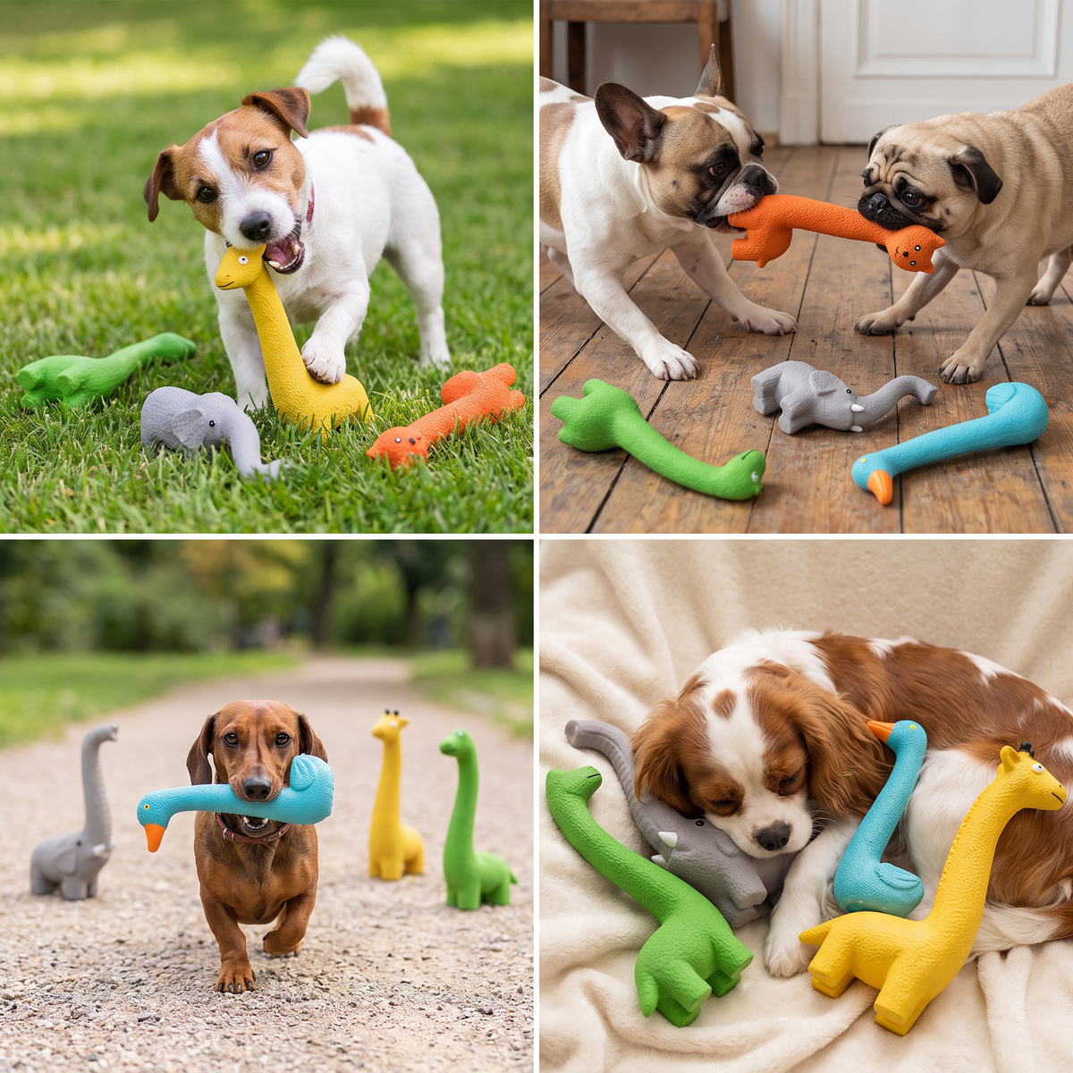XXL Durable Teeth-Cleaning Latex Dog Chew Toy