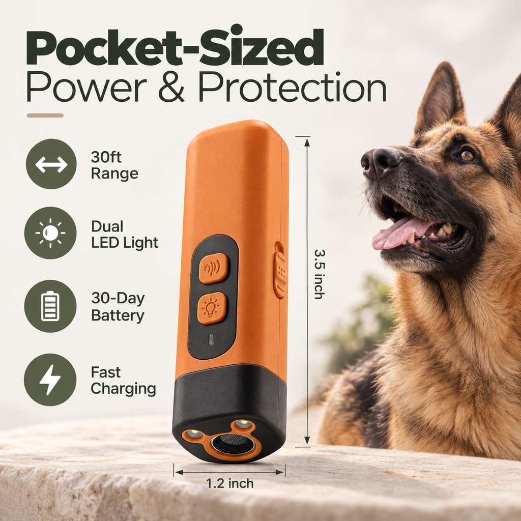 BarkPause Pro™ - Ultrasonic Dog Bark Deterrent