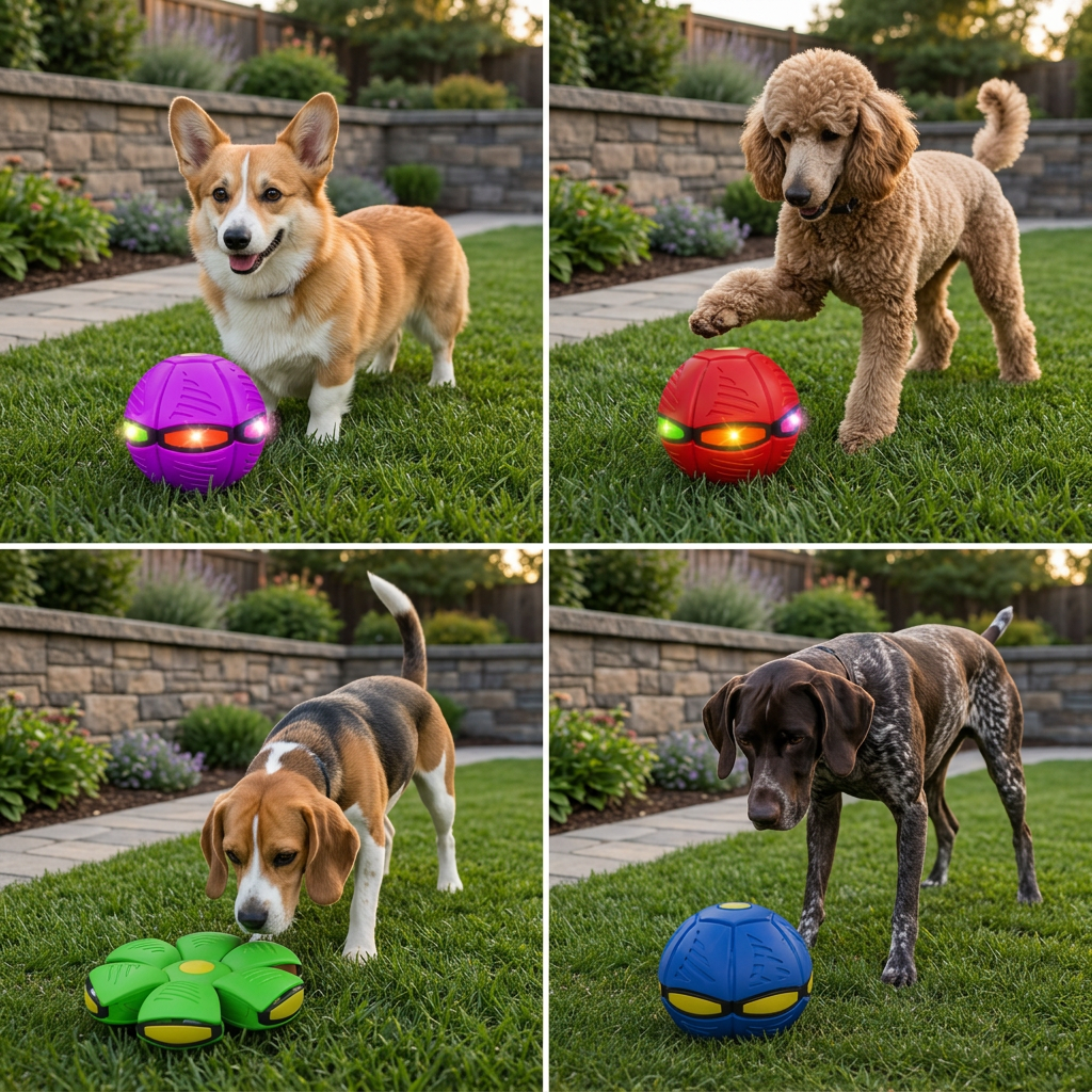 Interactive Flying Fetch Dog Ball – Fun, Fast & Engaging Toy for Energetic Dogs