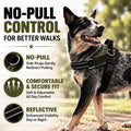Side-Ring Gentle Guidance Dog Harness – No-Pull, Comfort-Fit, Reflective Safety