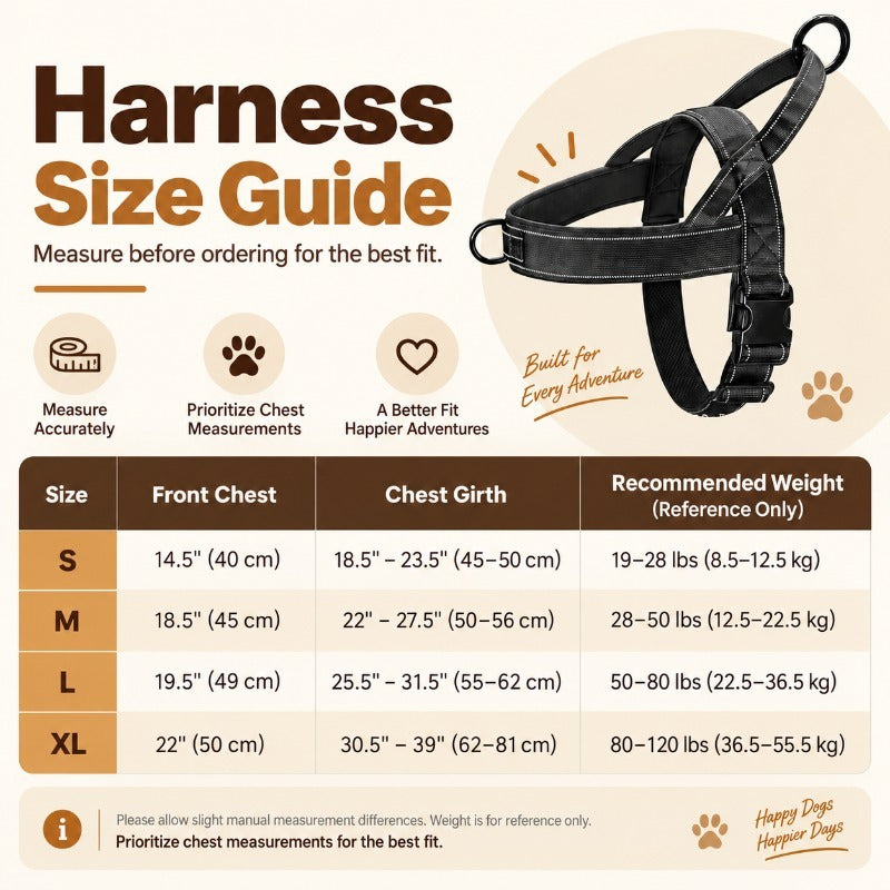 No-Pull Dog Harness – Front-Clip Training Harness for Strong Pullers