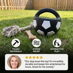 Durable Dog Toy Ball for Stress Relief & Active Play