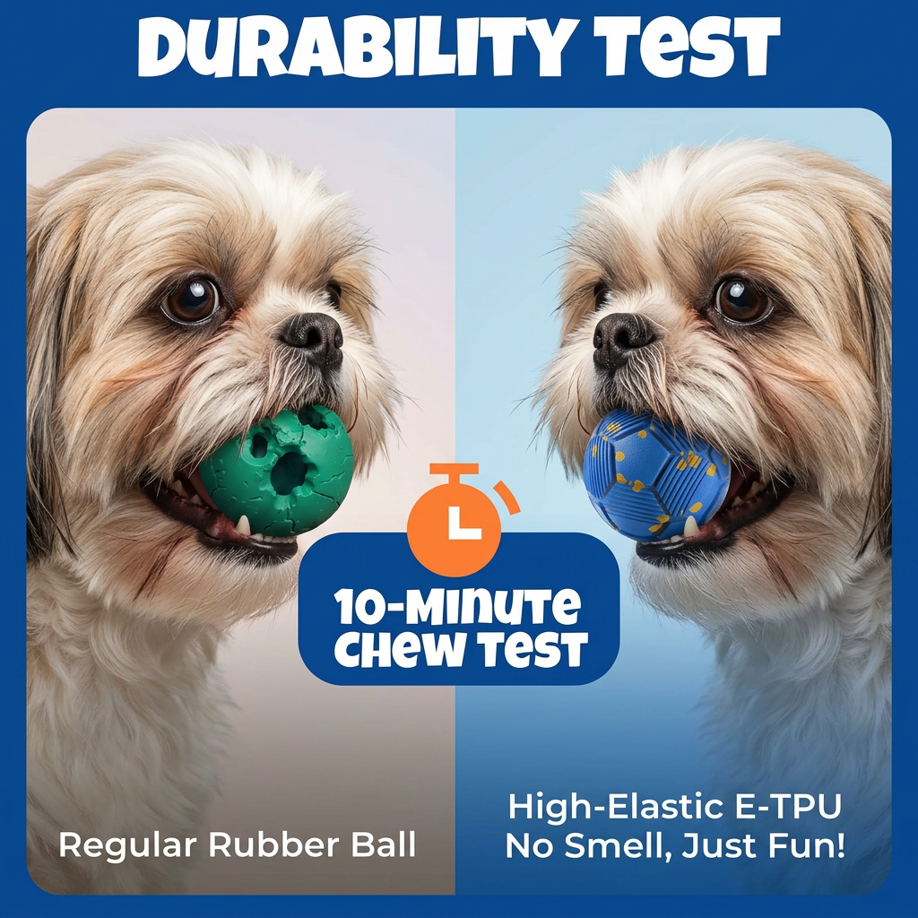 Eco-Friendly Bite-Resistant Smart Auto-Motion Dog Ball