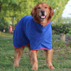 Adjustable Quick-Dry Pet Bathrobe for Dogs & Cats