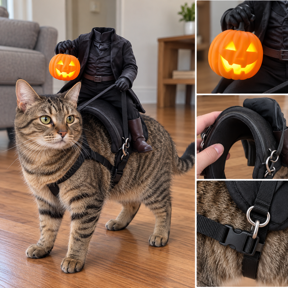 BooRider™ - Headless Horseman Halloween Pet Costume