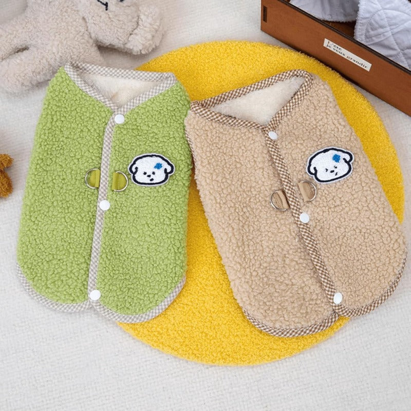 Cozy Warm Fleece Pet Outfit – Soft Coral Fleece Dog & Cat Sweater
